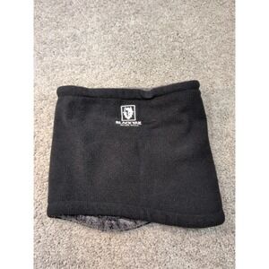 Black Yak Work Wear Neck Gaiter Fleece Faux Fur Lined Black 8BYS1XU901BK999A